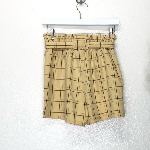 Grace Karin Checkered Paper Bag Shorts - Picture 6 of 6